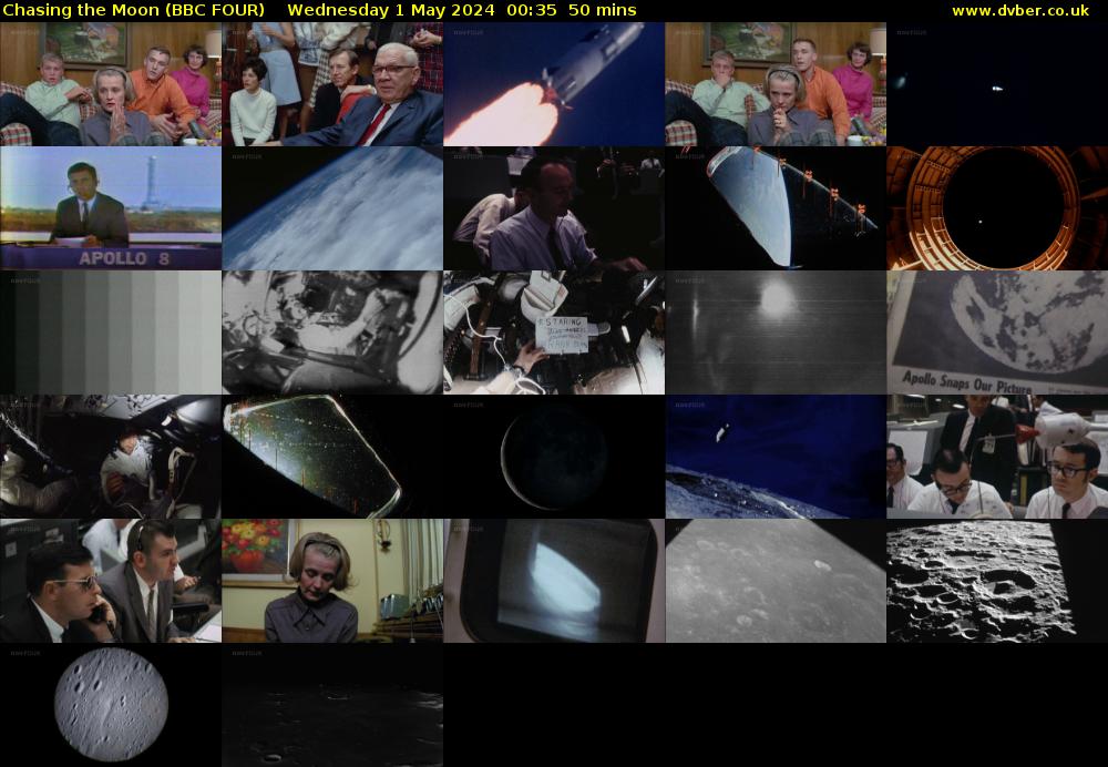 Chasing the Moon (BBC FOUR) Wednesday 1 May 2024 00:35 - 01:25