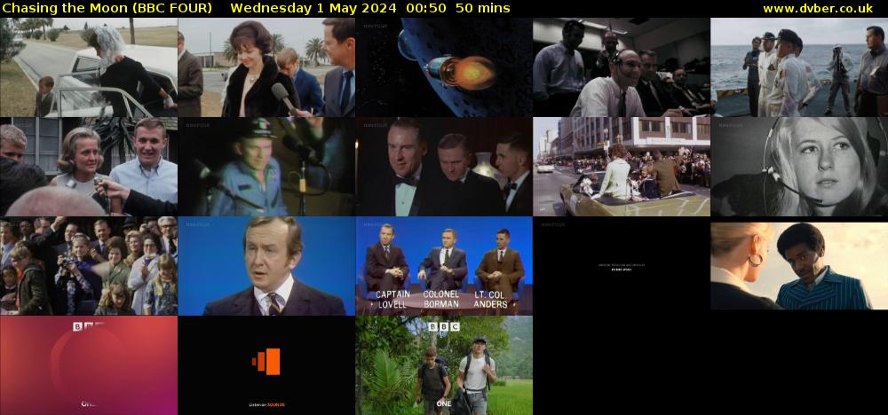 Chasing the Moon (BBC FOUR) Wednesday 1 May 2024 00:50 - 01:40