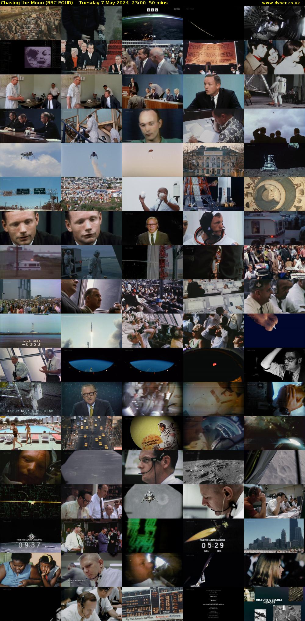Chasing the Moon (BBC FOUR) Tuesday 7 May 2024 23:00 - 23:50