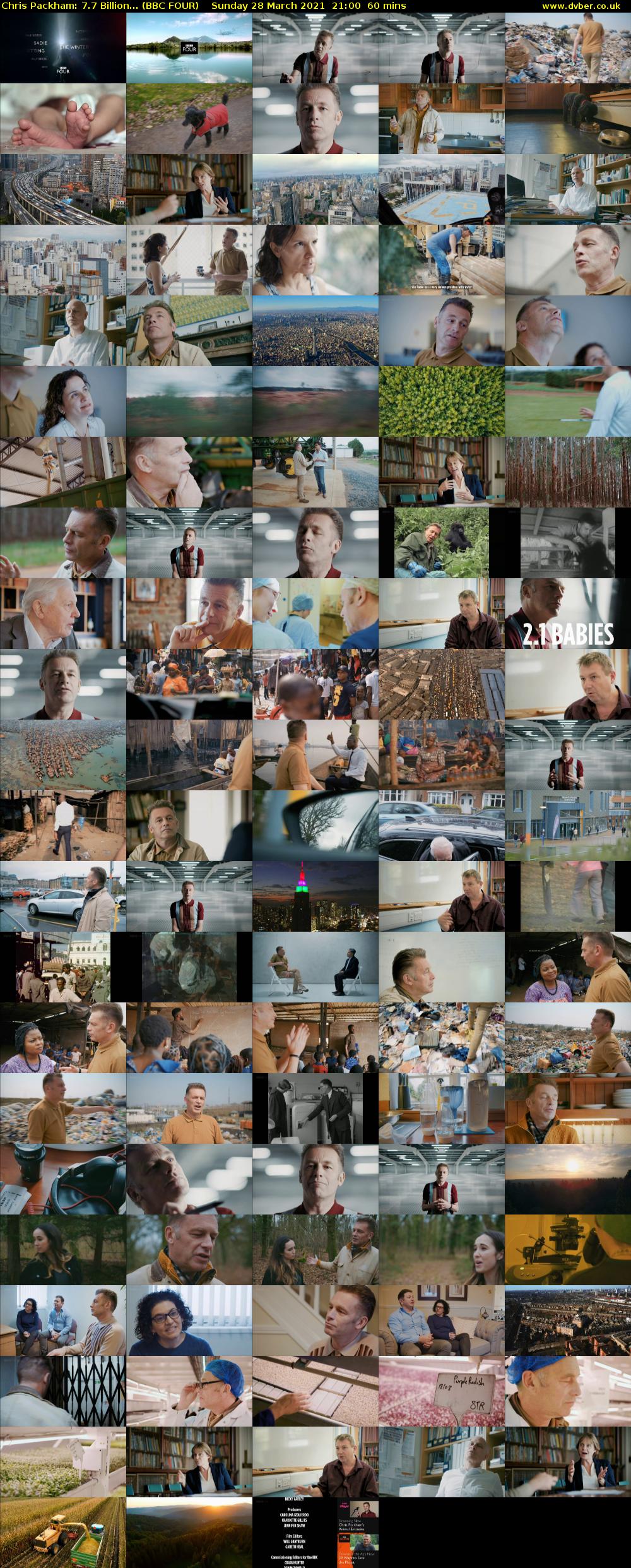 Chris Packham: 7.7 Billion... (BBC FOUR) Sunday 28 March 2021 21:00 - 22:00