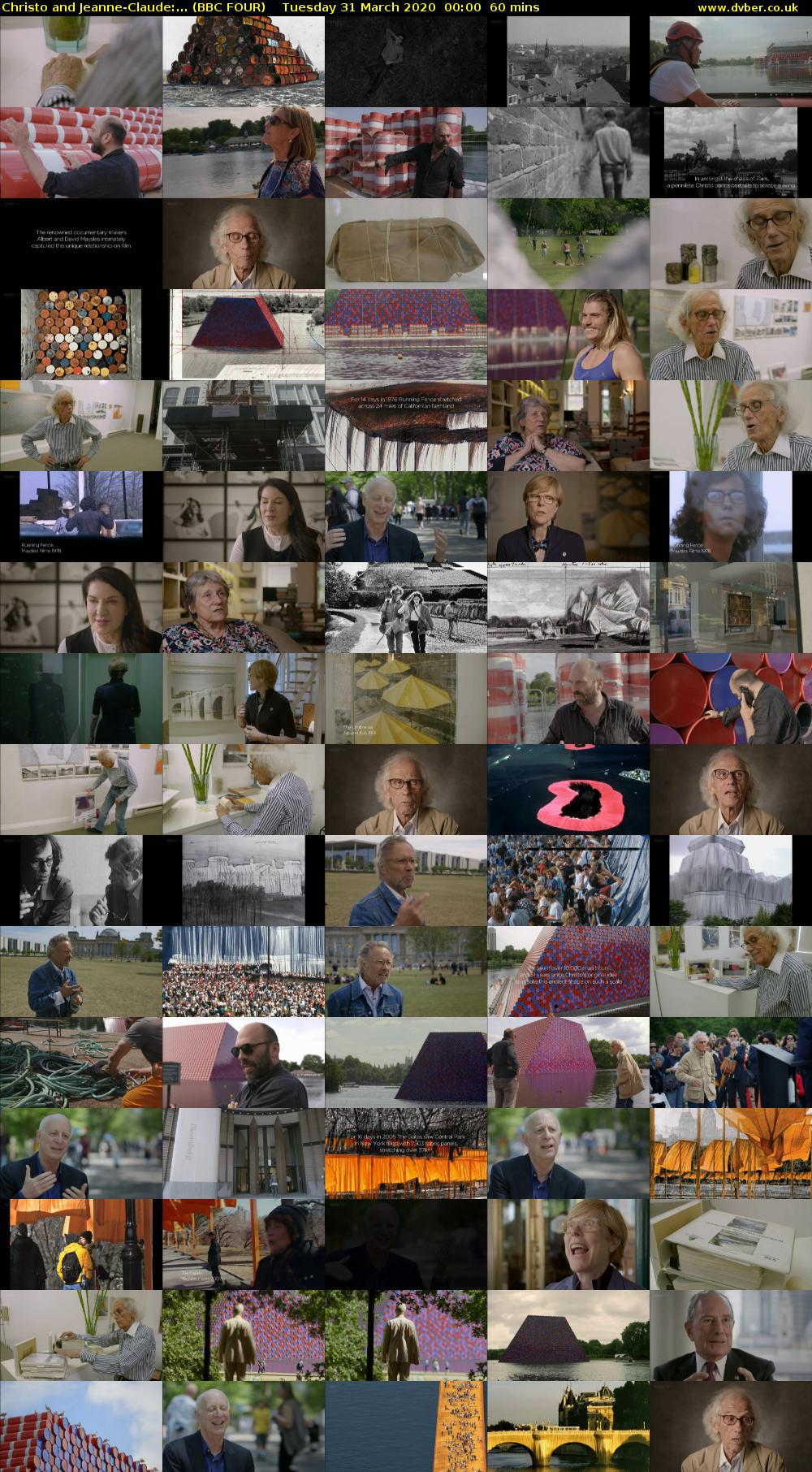 Christo and Jeanne-Claude:... (BBC FOUR) Tuesday 31 March 2020 00:00 - 01:00