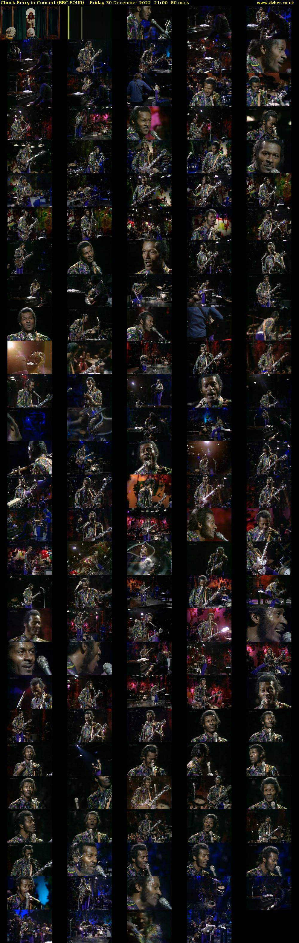Chuck Berry in Concert (BBC FOUR) Friday 30 December 2022 21:00 - 22:20