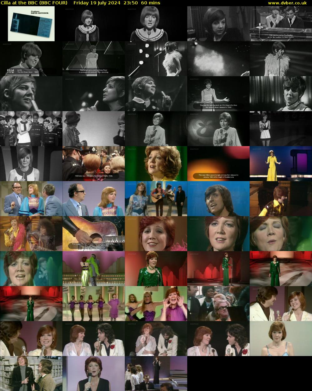Cilla at the BBC (BBC FOUR) Friday 19 July 2024 23:50 - 00:50