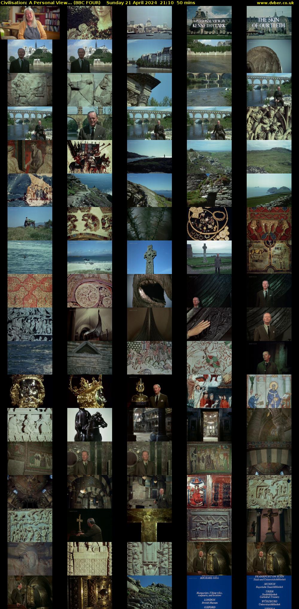 Civilisation: A Personal View... (BBC FOUR) Sunday 21 April 2024 21:10 - 22:00