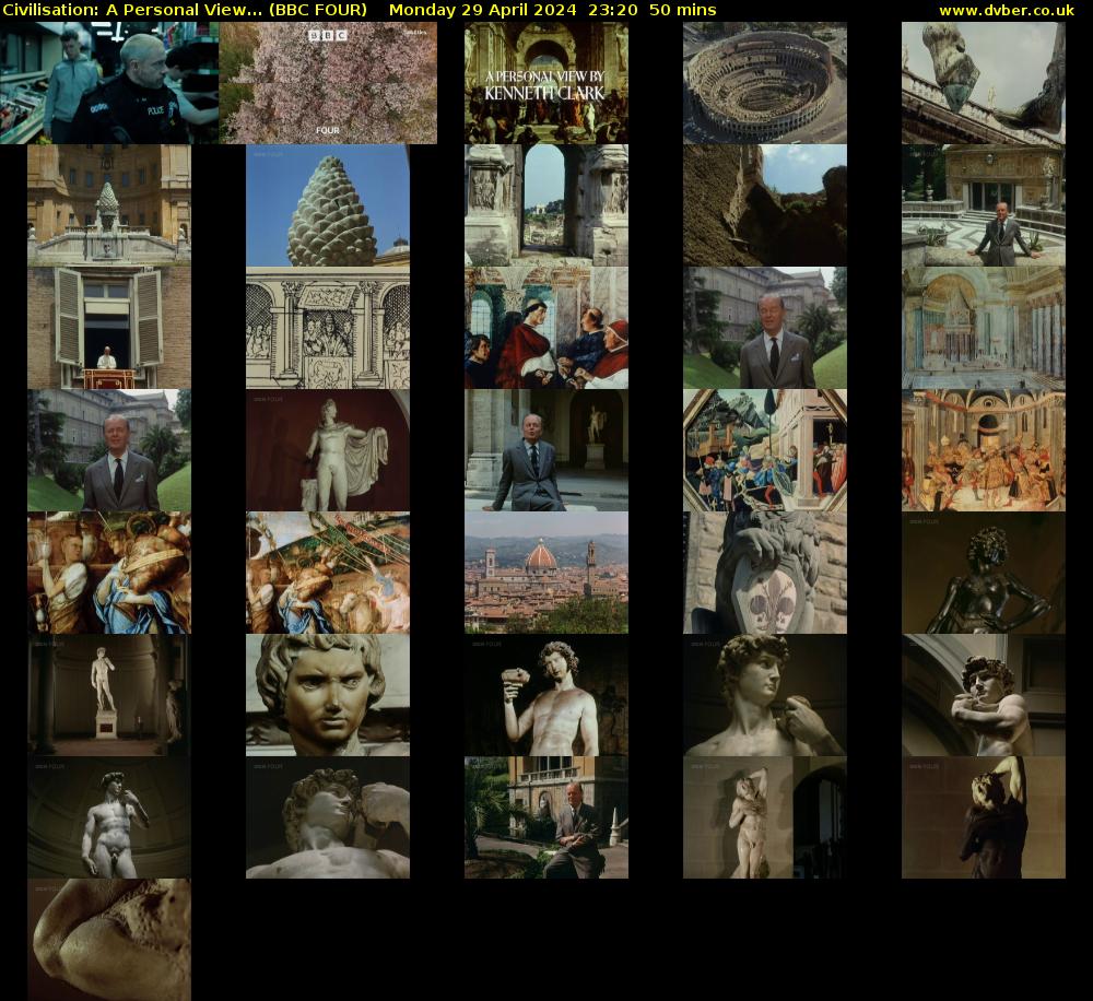 Civilisation: A Personal View... (BBC FOUR) Monday 29 April 2024 23:20 - 00:10