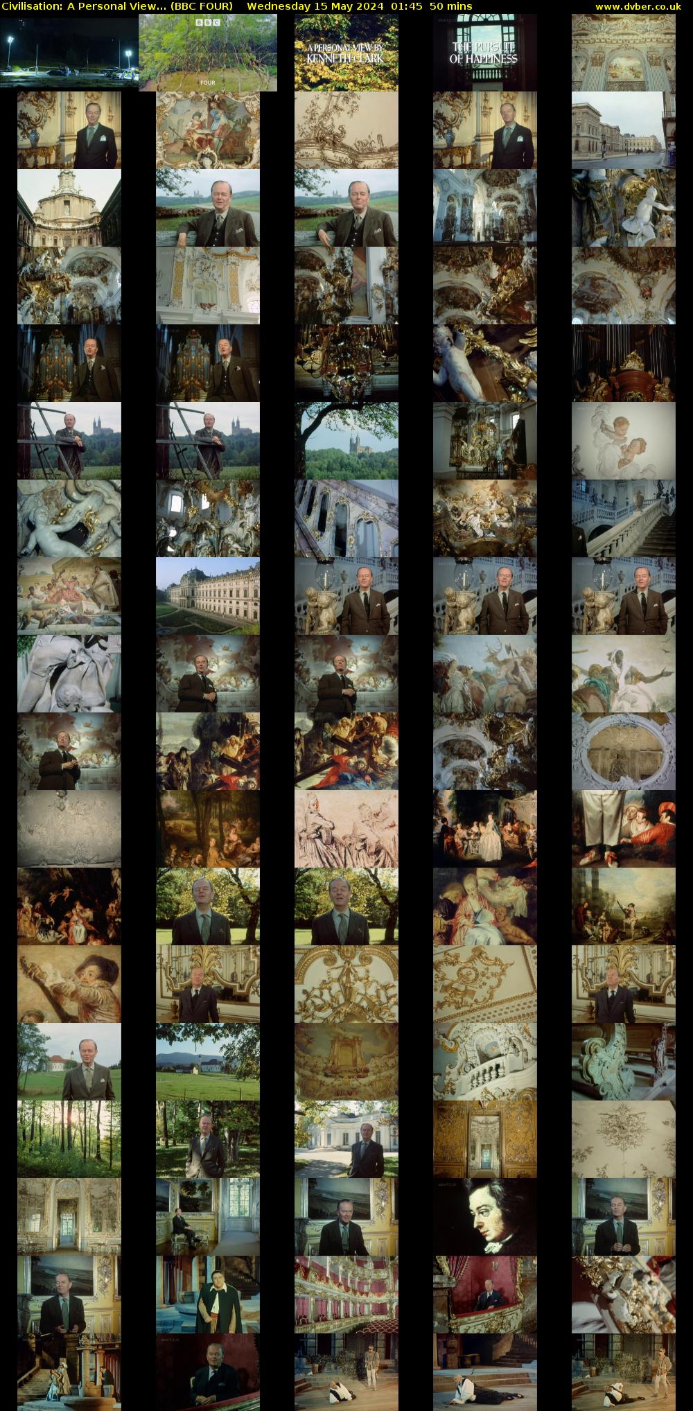 Civilisation: A Personal View... (BBC FOUR) Wednesday 15 May 2024 01:45 - 02:35