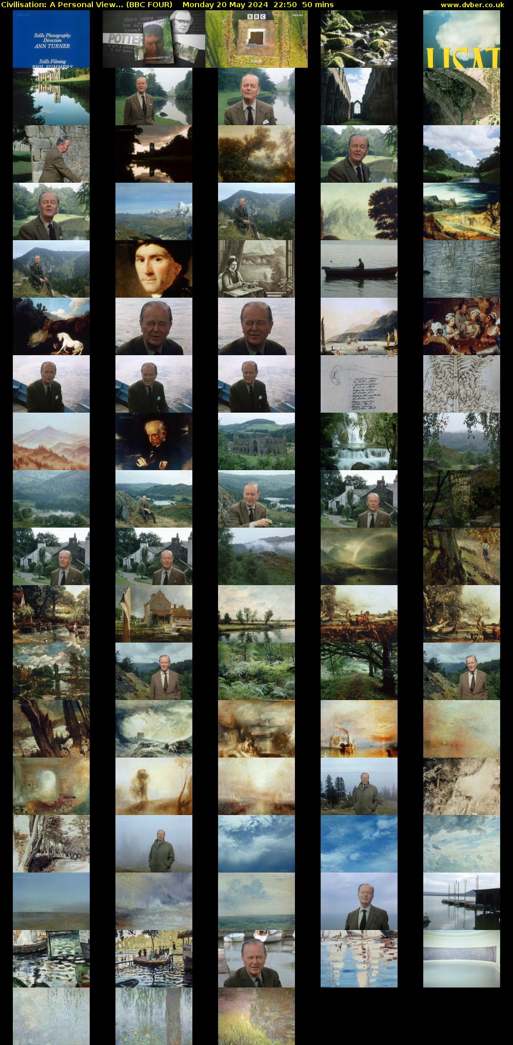 Civilisation: A Personal View... (BBC FOUR) Monday 20 May 2024 22:50 - 23:40