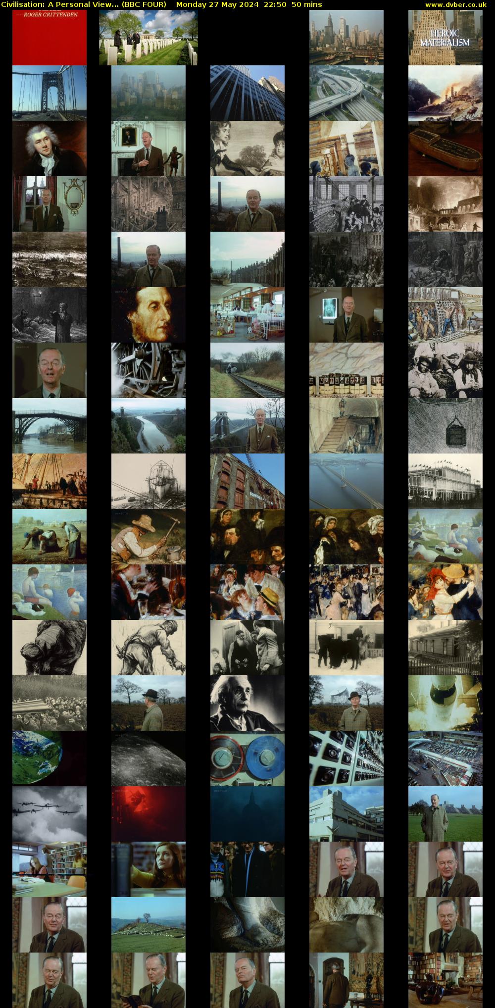 Civilisation: A Personal View... (BBC FOUR) Monday 27 May 2024 22:50 - 23:40
