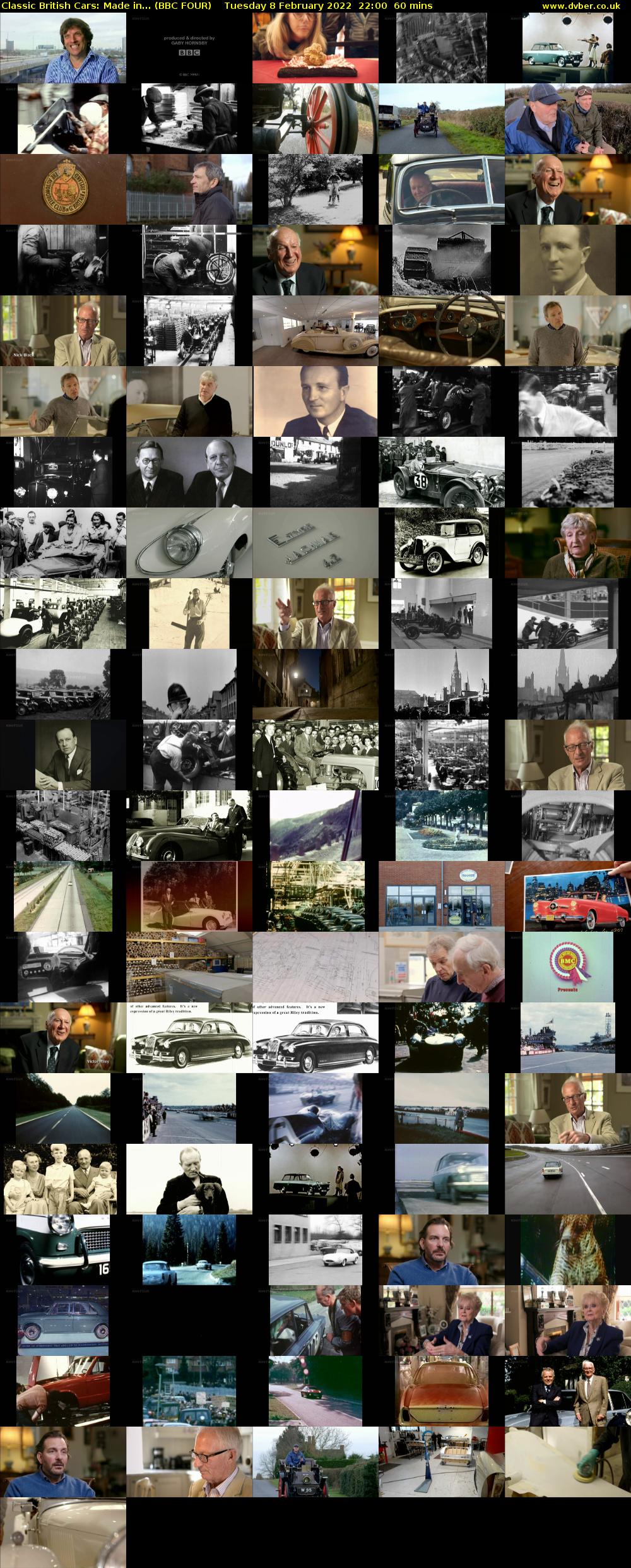 Classic British Cars: Made in... (BBC FOUR) Tuesday 8 February 2022 22:00 - 23:00