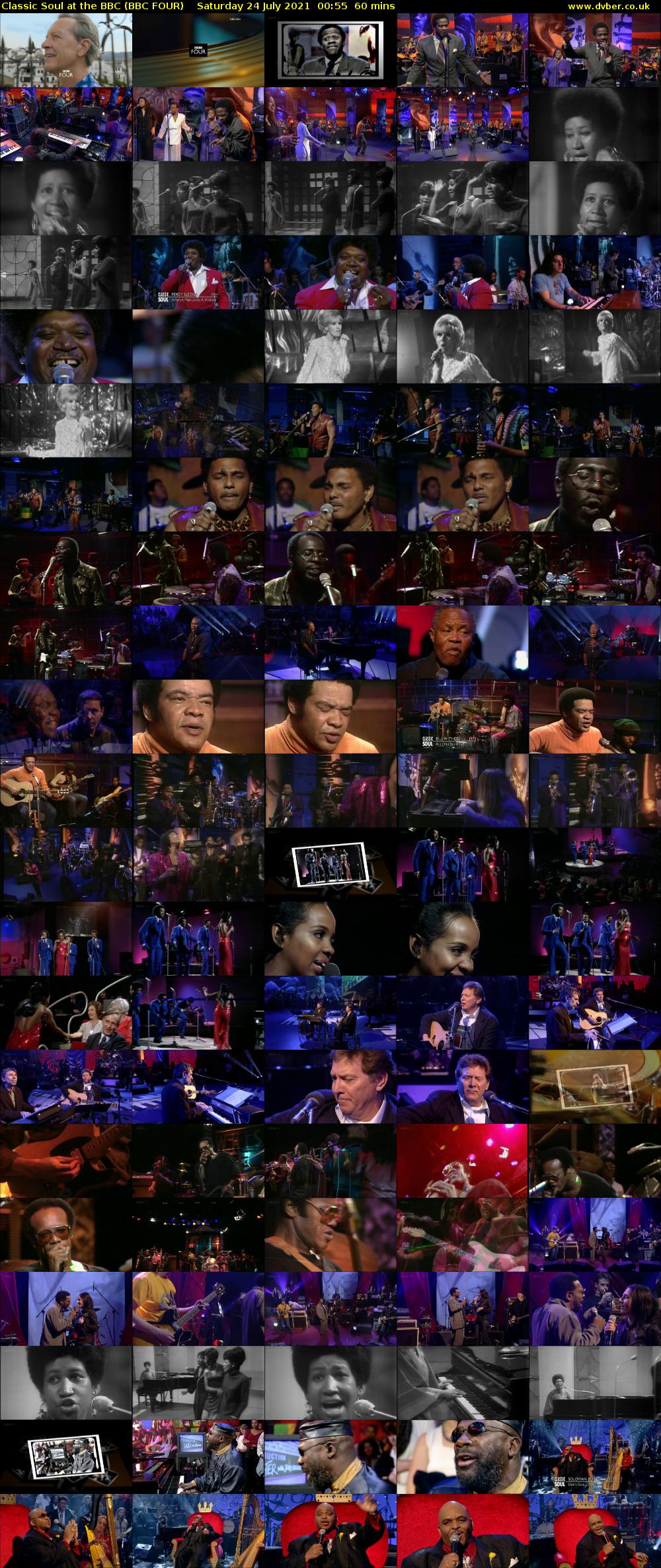 Classic Soul at the BBC (BBC FOUR) Saturday 24 July 2021 00:55 - 01:55