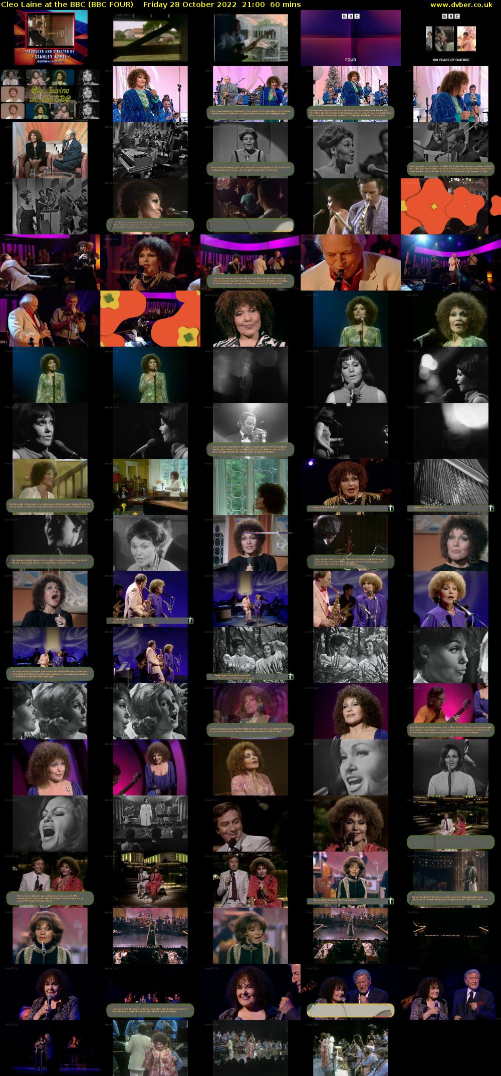 Cleo Laine at the BBC (BBC FOUR) Friday 28 October 2022 21:00 - 22:00