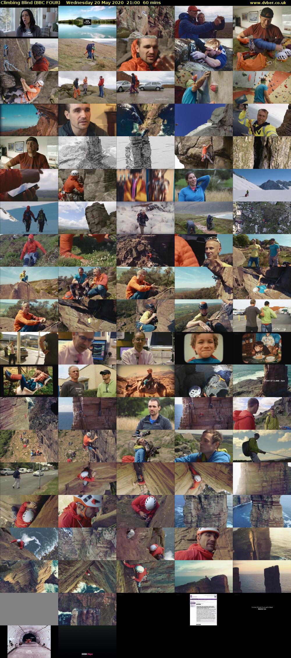 Climbing Blind (BBC FOUR) Wednesday 20 May 2020 21:00 - 22:00