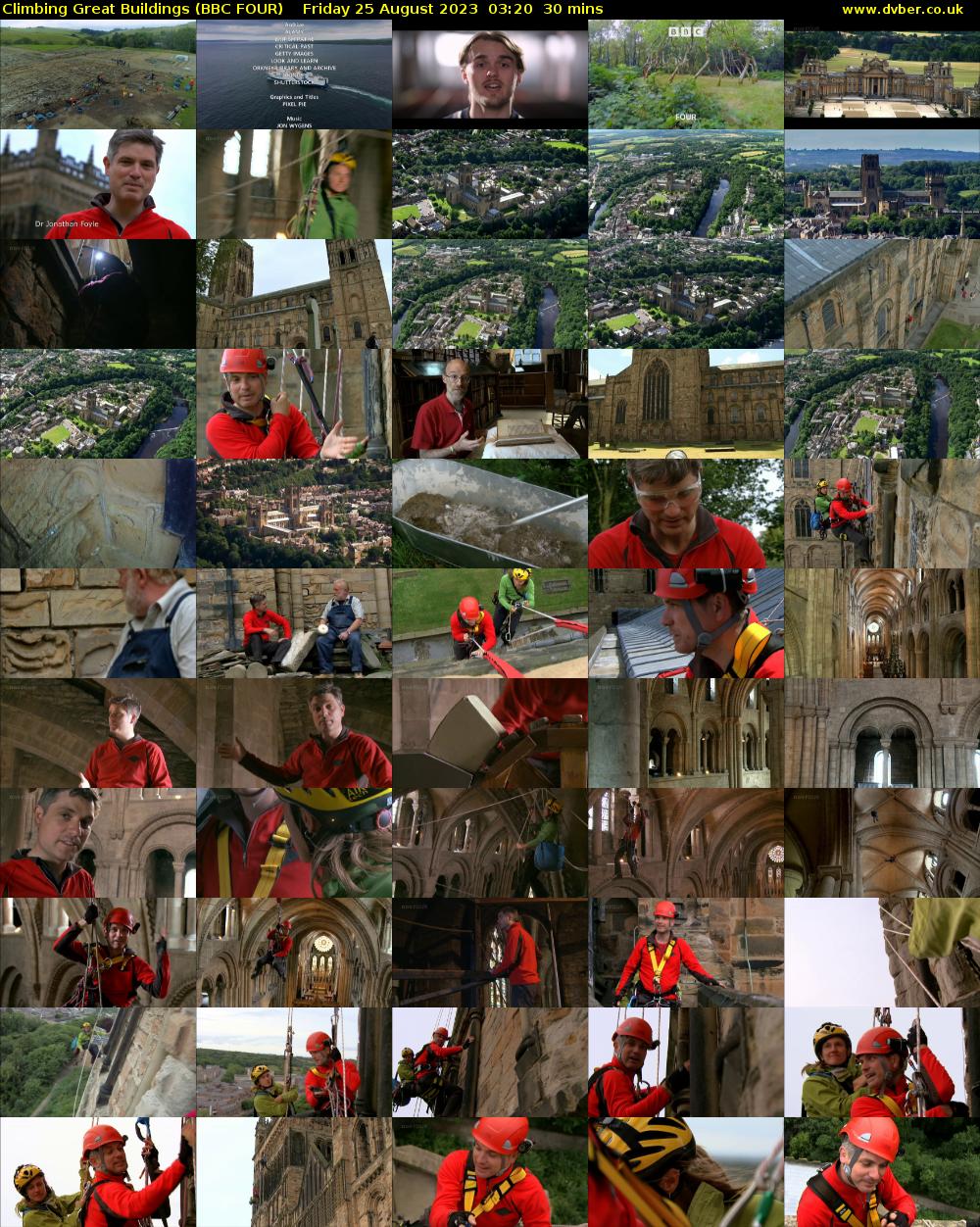 Climbing Great Buildings (BBC FOUR) Friday 25 August 2023 03:20 - 03:50