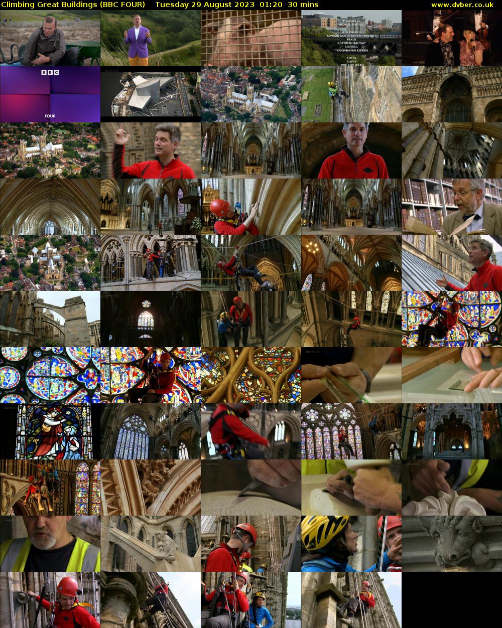 Climbing Great Buildings (BBC FOUR) Tuesday 29 August 2023 01:20 - 01:50