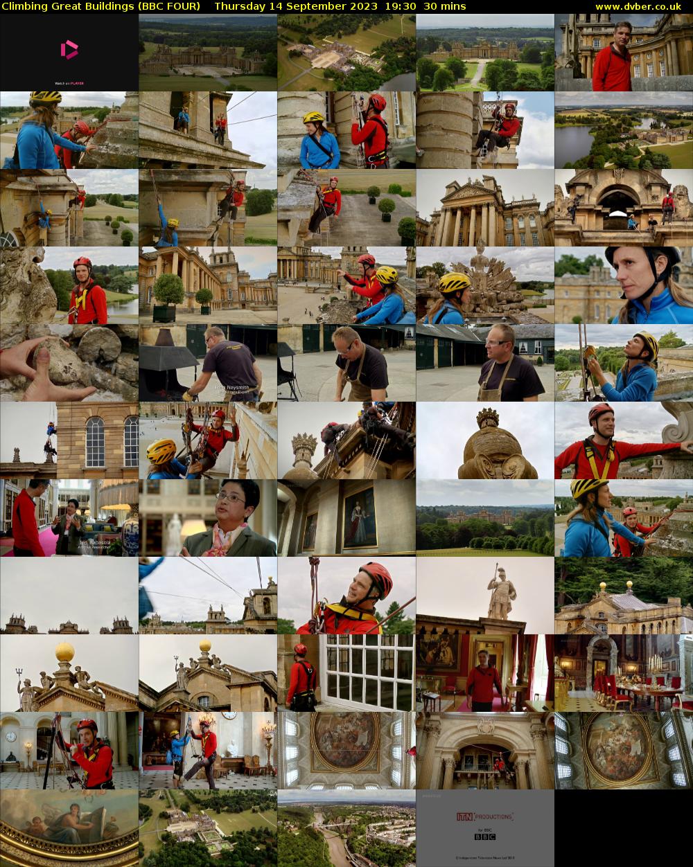 Climbing Great Buildings (BBC FOUR) Thursday 14 September 2023 19:30 - 20:00