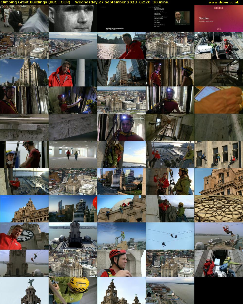 Climbing Great Buildings (BBC FOUR) Wednesday 27 September 2023 02:20 - 02:50