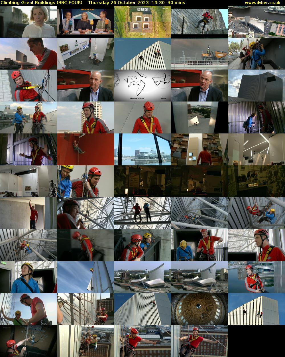 Climbing Great Buildings (BBC FOUR) Thursday 26 October 2023 19:30 - 20:00