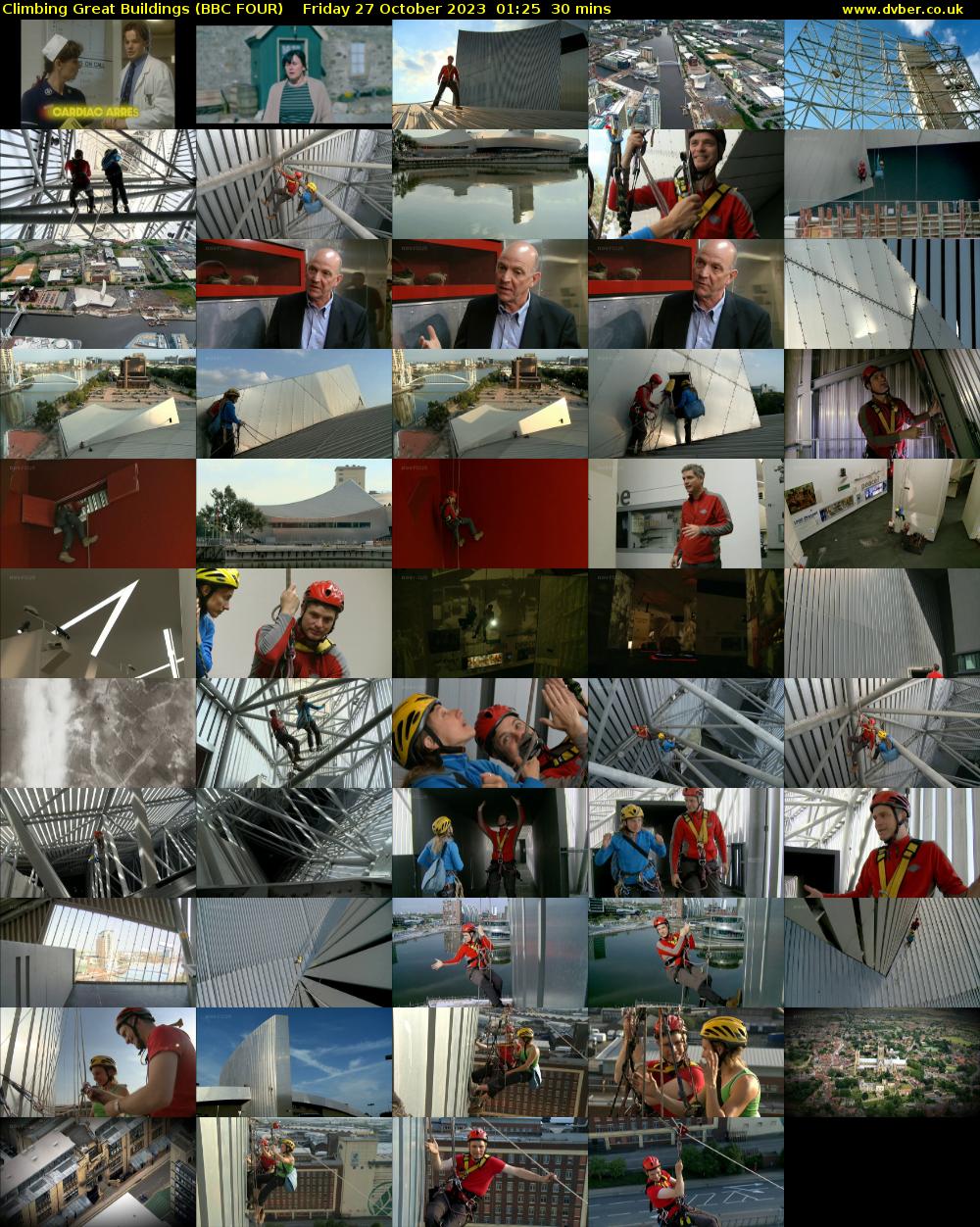 Climbing Great Buildings (BBC FOUR) Friday 27 October 2023 01:25 - 01:55