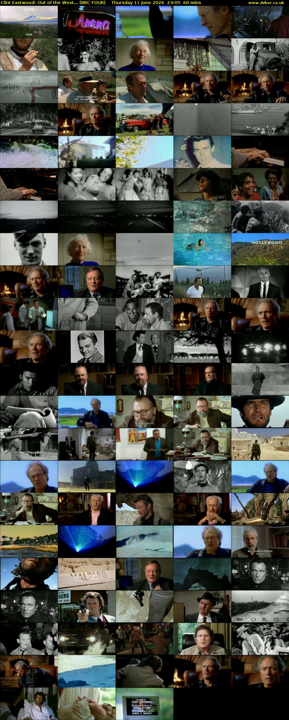 Clint Eastwood: Out of the West... (BBC FOUR) Thursday 11 June 2026 23:05 - 00:05