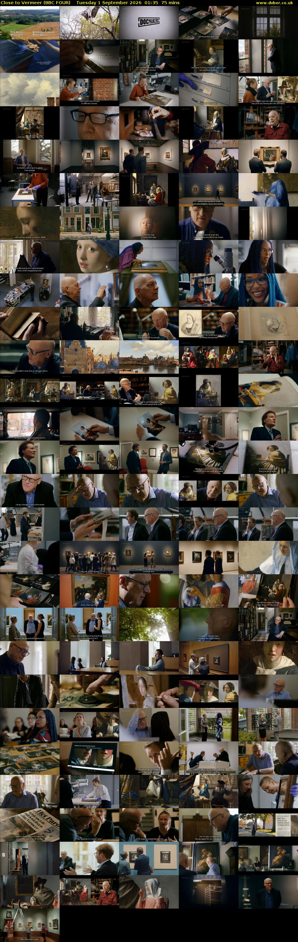 Close to Vermeer (BBC FOUR) Tuesday 1 September 2026 01:35 - 02:50