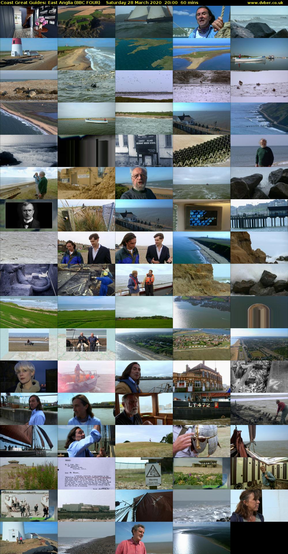Coast Great Guides: East Anglia (BBC FOUR) Saturday 28 March 2020 20:00 - 21:00