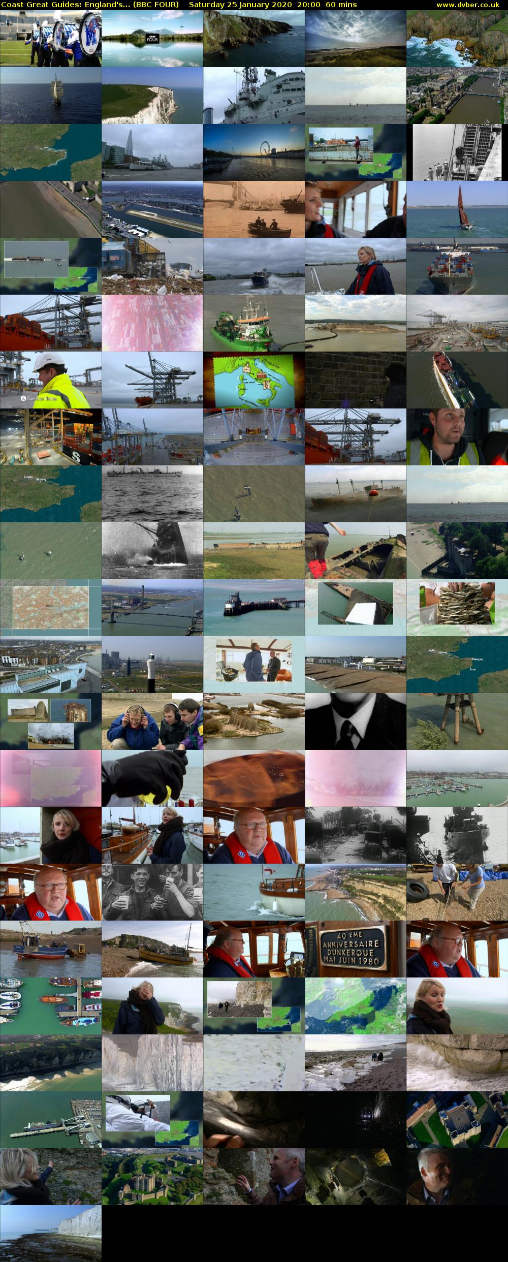 Coast Great Guides: England's... (BBC FOUR) Saturday 25 January 2020 20:00 - 21:00