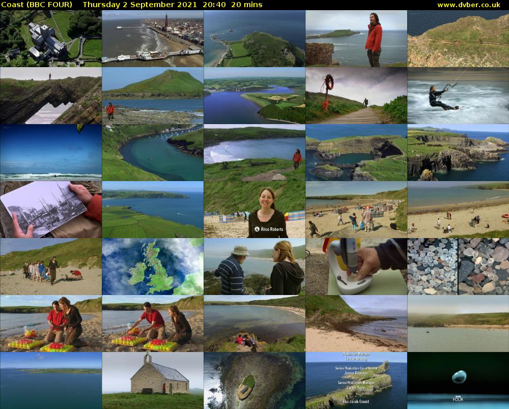 Coast (BBC FOUR) Thursday 2 September 2021 20:40 - 21:00