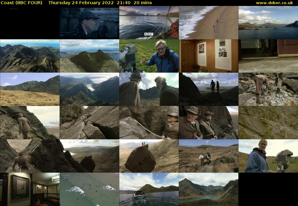Coast (BBC FOUR) Thursday 24 February 2022 21:40 - 22:00