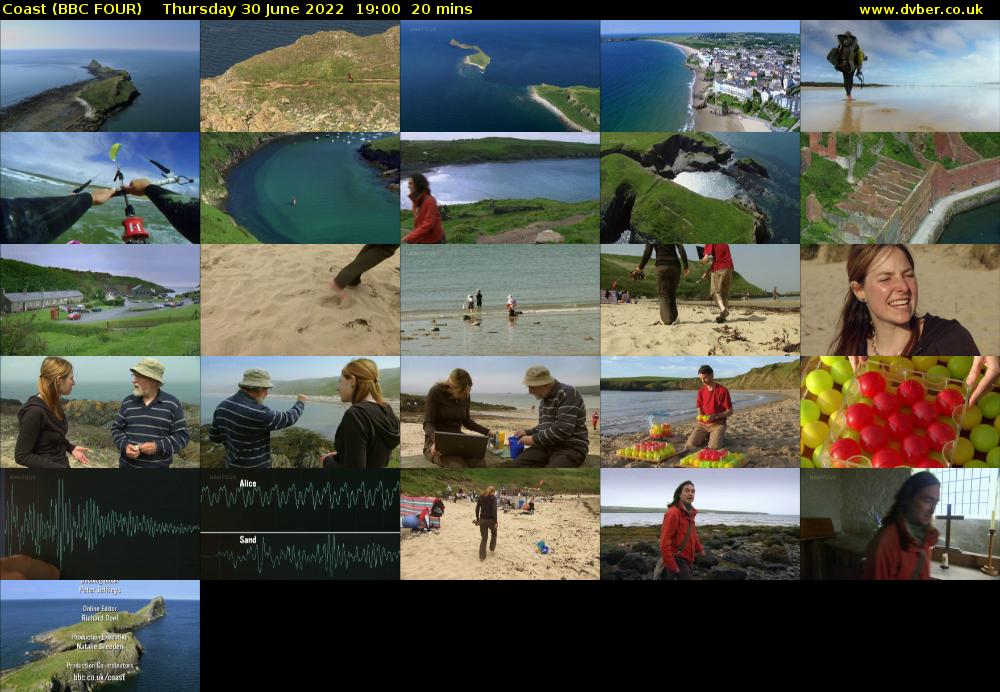 Coast (BBC FOUR) Thursday 30 June 2022 19:00 - 19:20