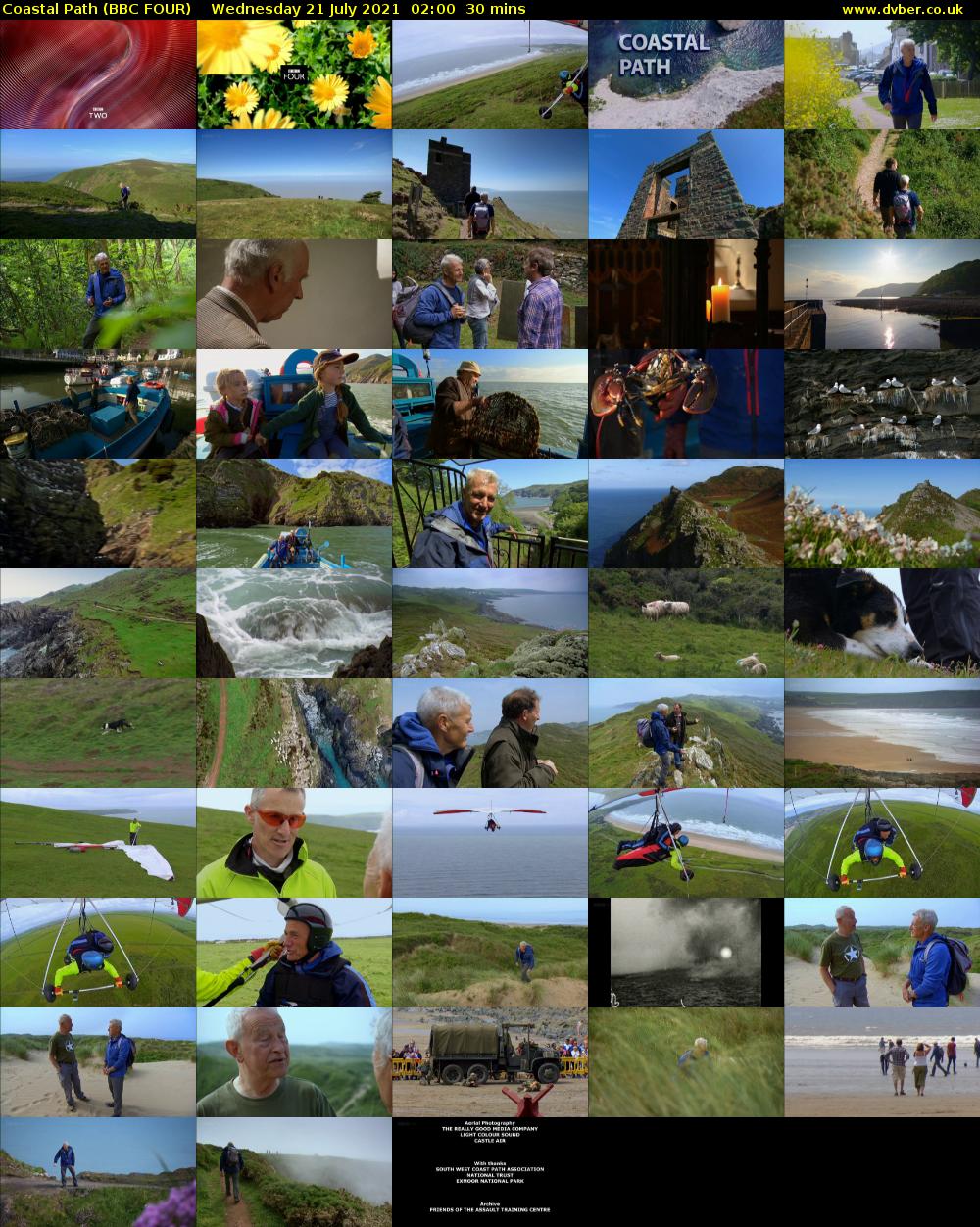 Coastal Path (BBC FOUR) Wednesday 21 July 2021 02:00 - 02:30