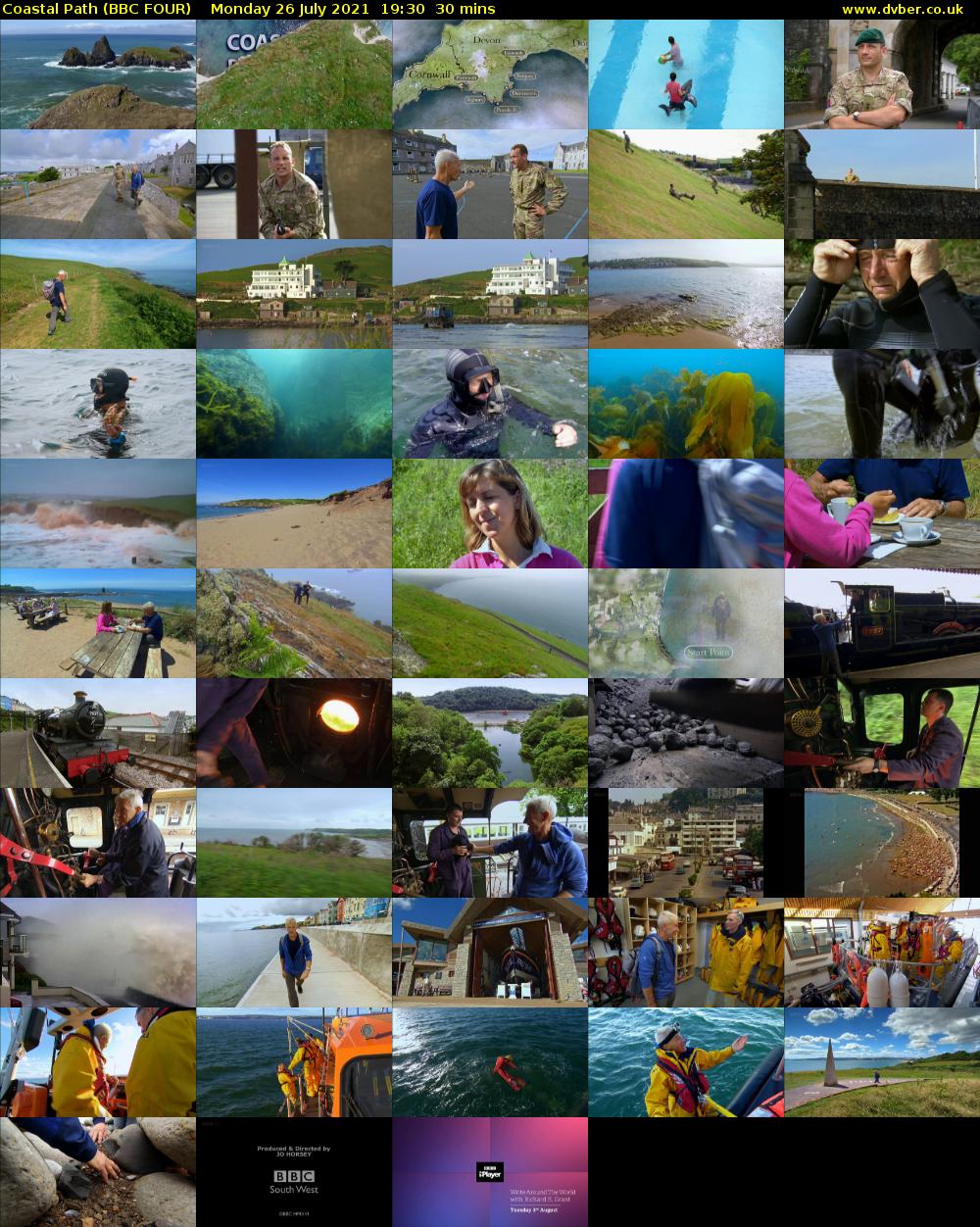 Coastal Path (BBC FOUR) Monday 26 July 2021 19:30 - 20:00