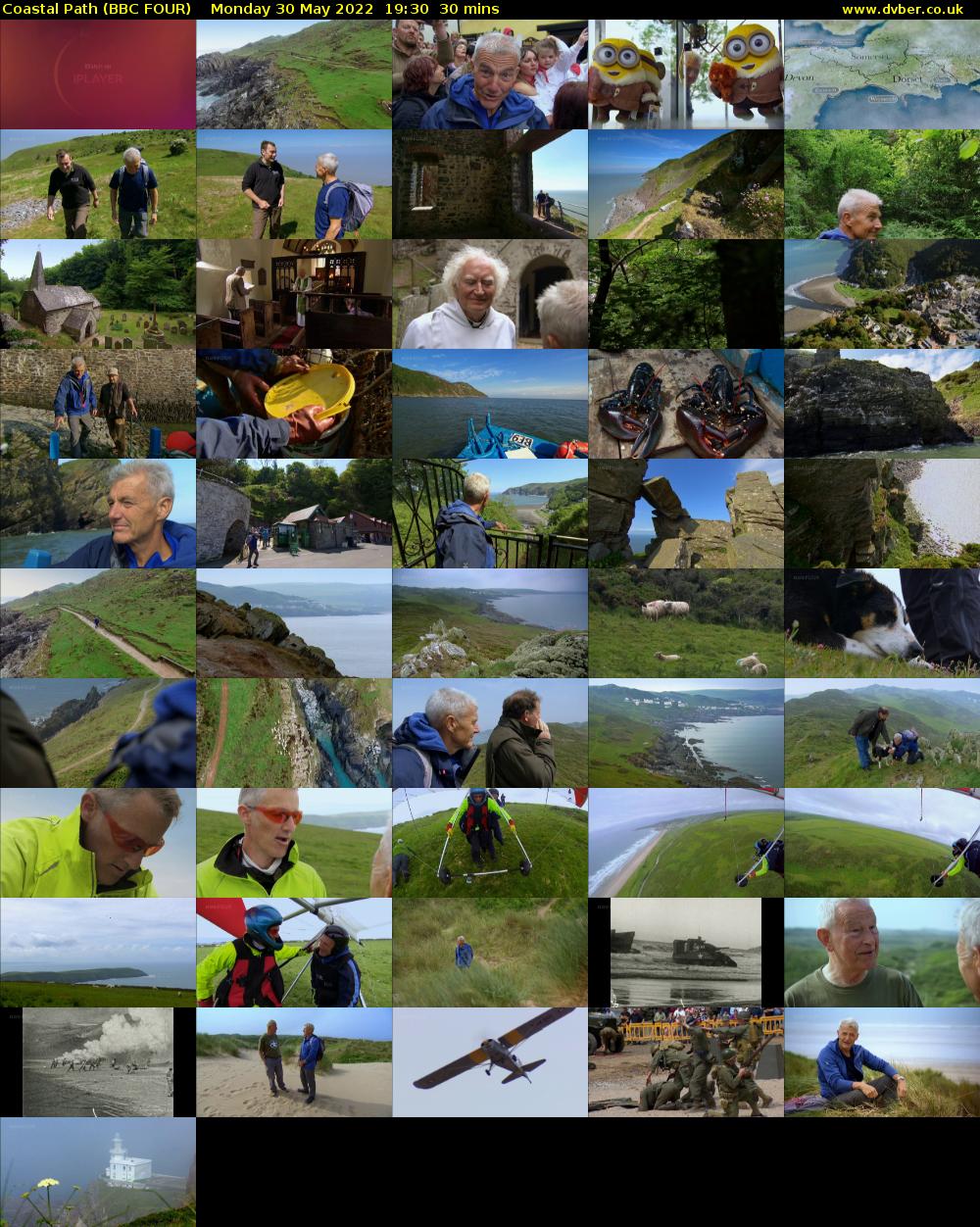 Coastal Path (BBC FOUR) Monday 30 May 2022 19:30 - 20:00