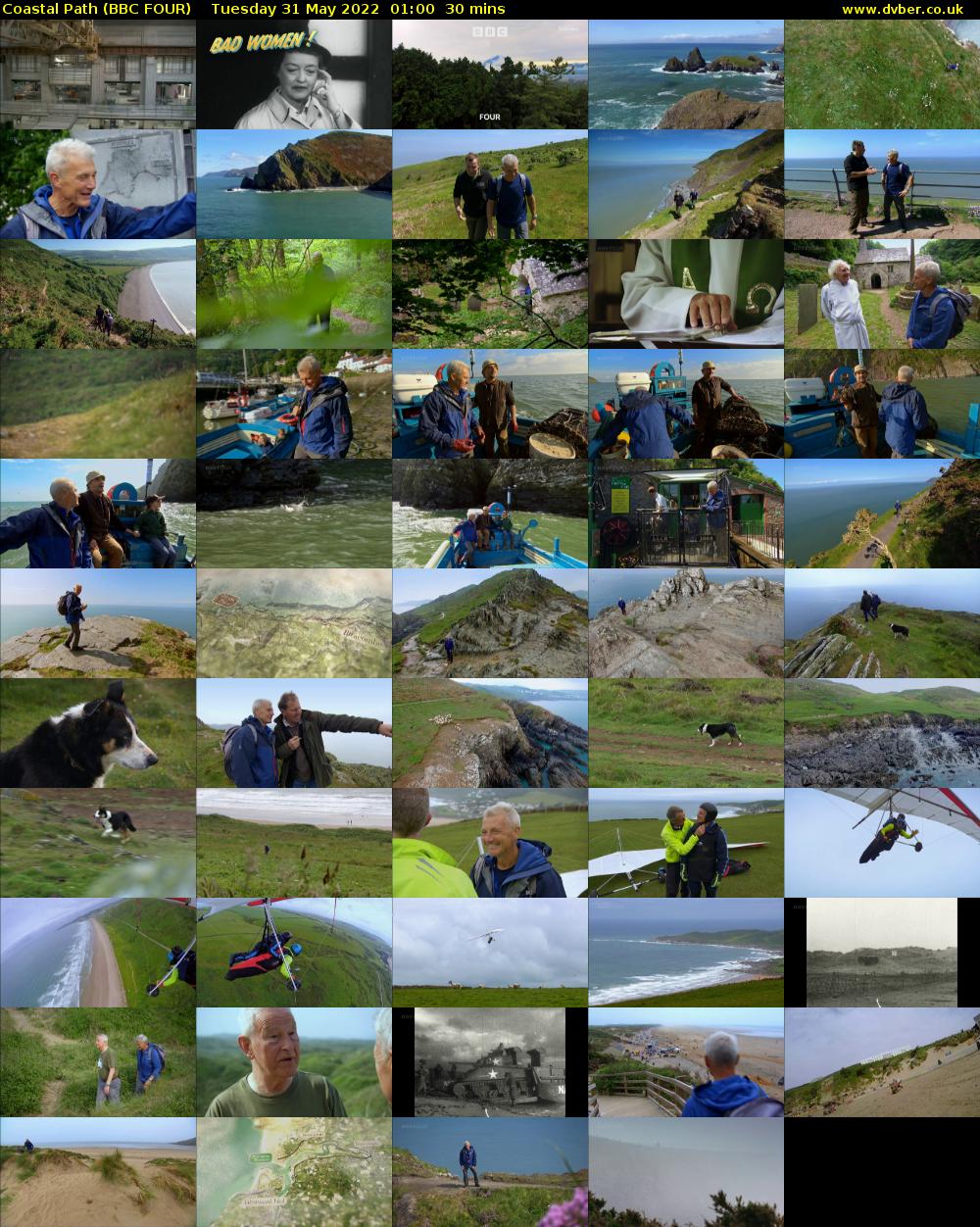 Coastal Path (BBC FOUR) Tuesday 31 May 2022 01:00 - 01:30