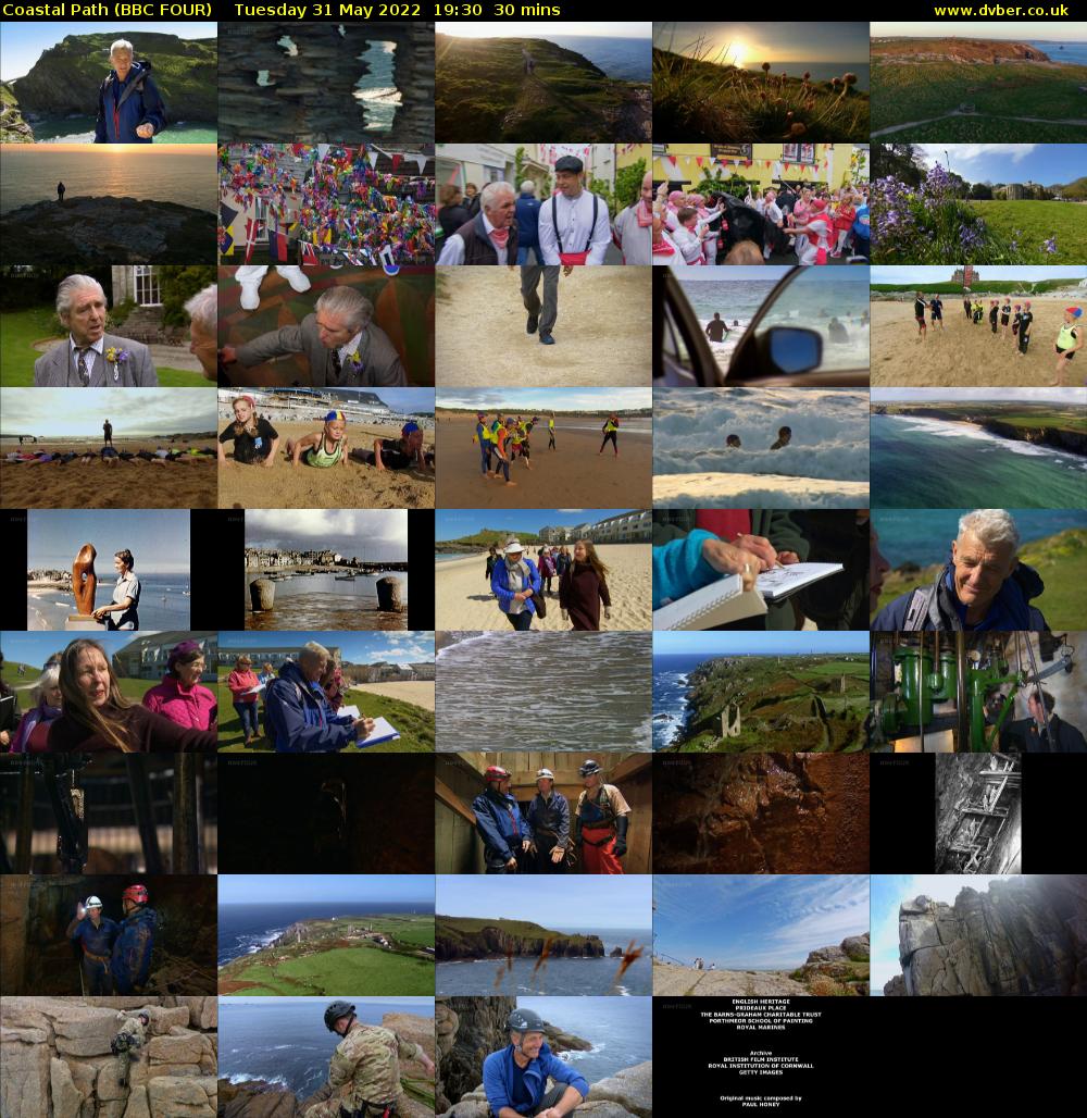 Coastal Path (BBC FOUR) Tuesday 31 May 2022 19:30 - 20:00