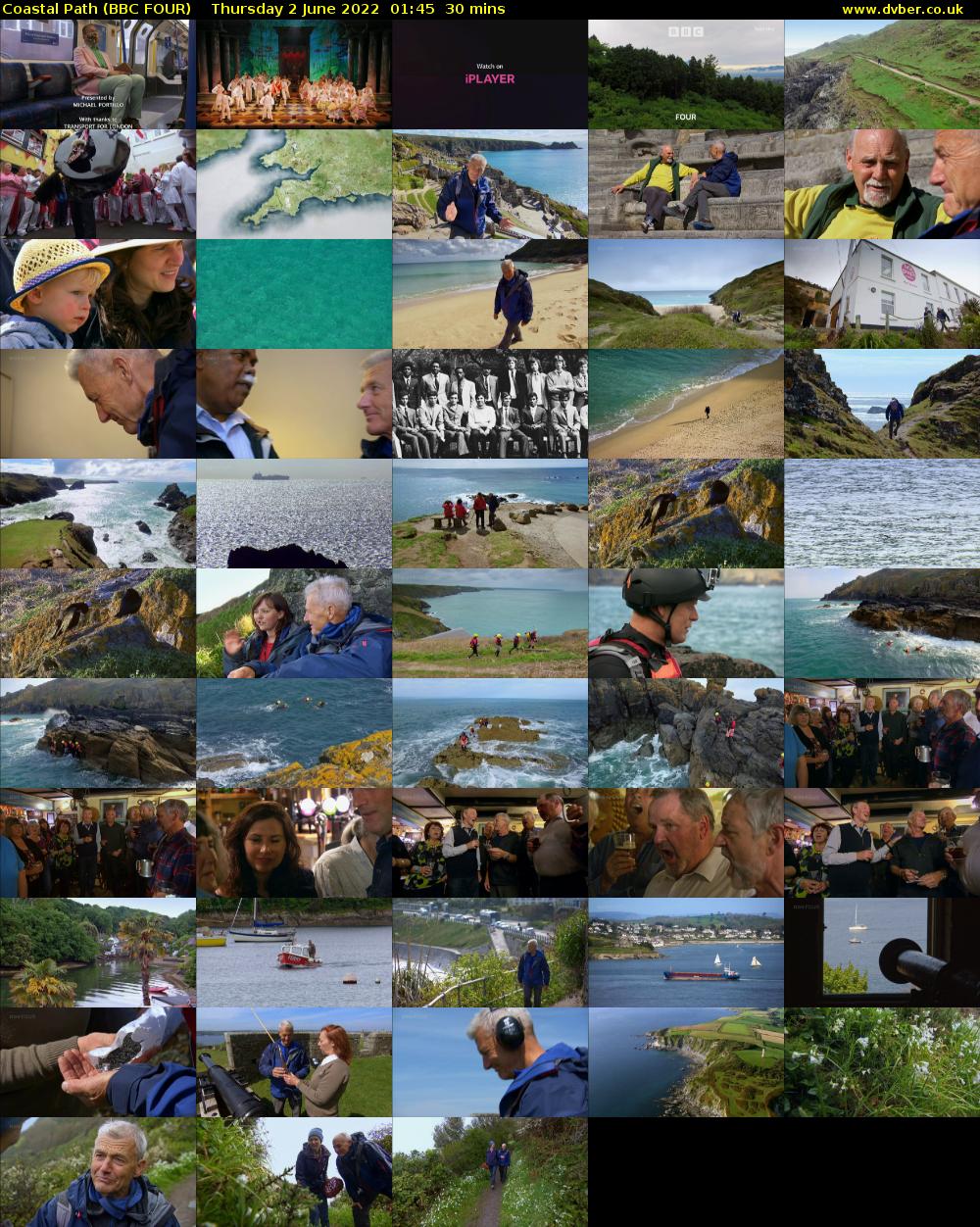 Coastal Path (BBC FOUR) Thursday 2 June 2022 01:45 - 02:15