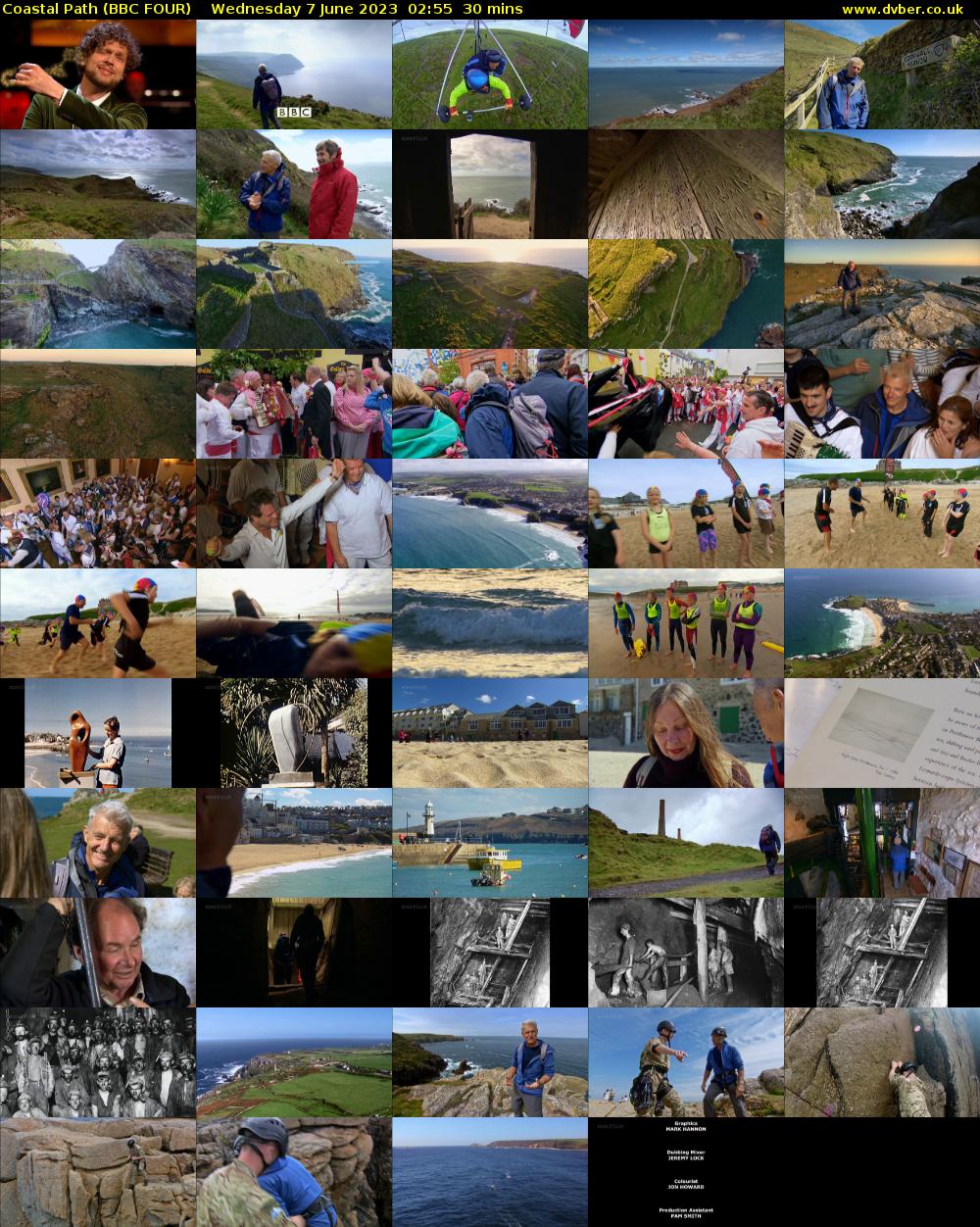 Coastal Path (BBC FOUR) Wednesday 7 June 2023 02:55 - 03:25
