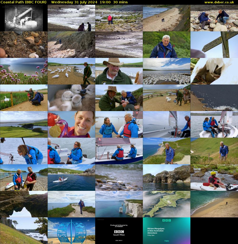 Coastal Path (BBC FOUR) Wednesday 31 July 2024 19:00 - 19:30