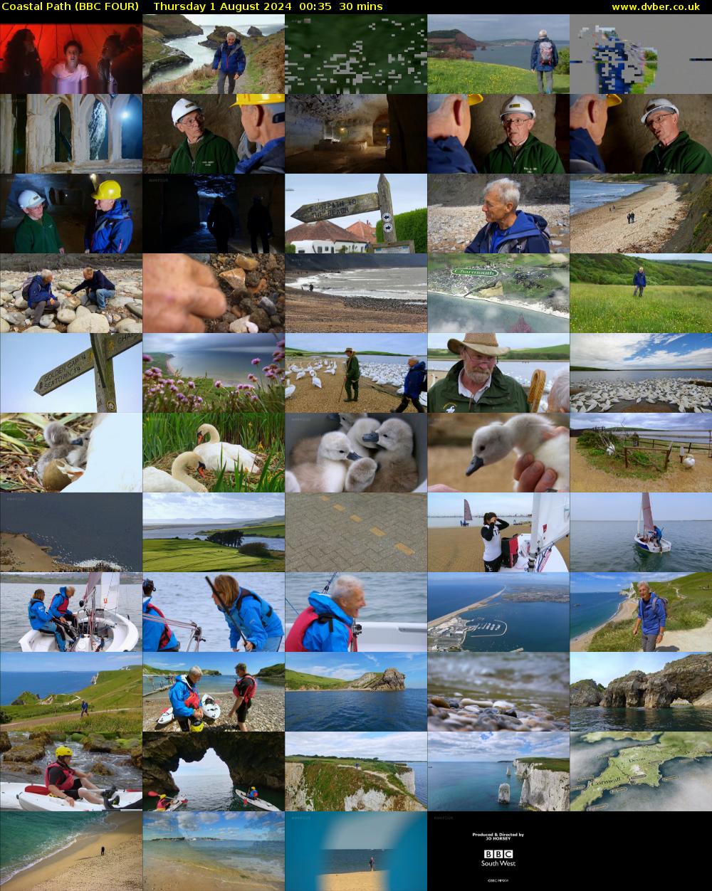 Coastal Path (BBC FOUR) Thursday 1 August 2024 00:35 - 01:05