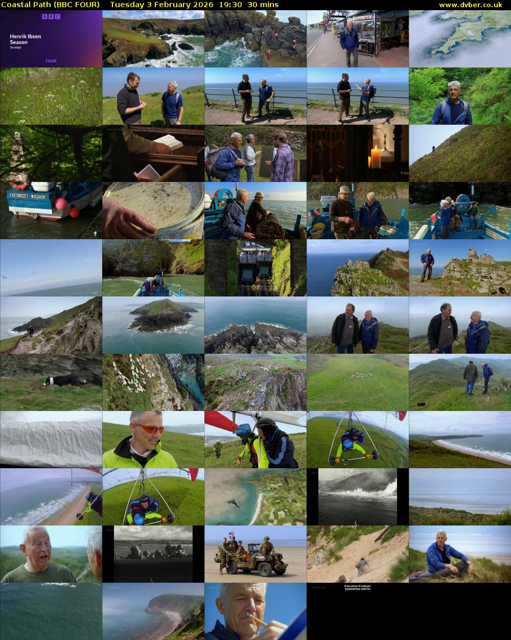 Coastal Path (BBC FOUR) Tuesday 3 February 2026 19:30 - 20:00