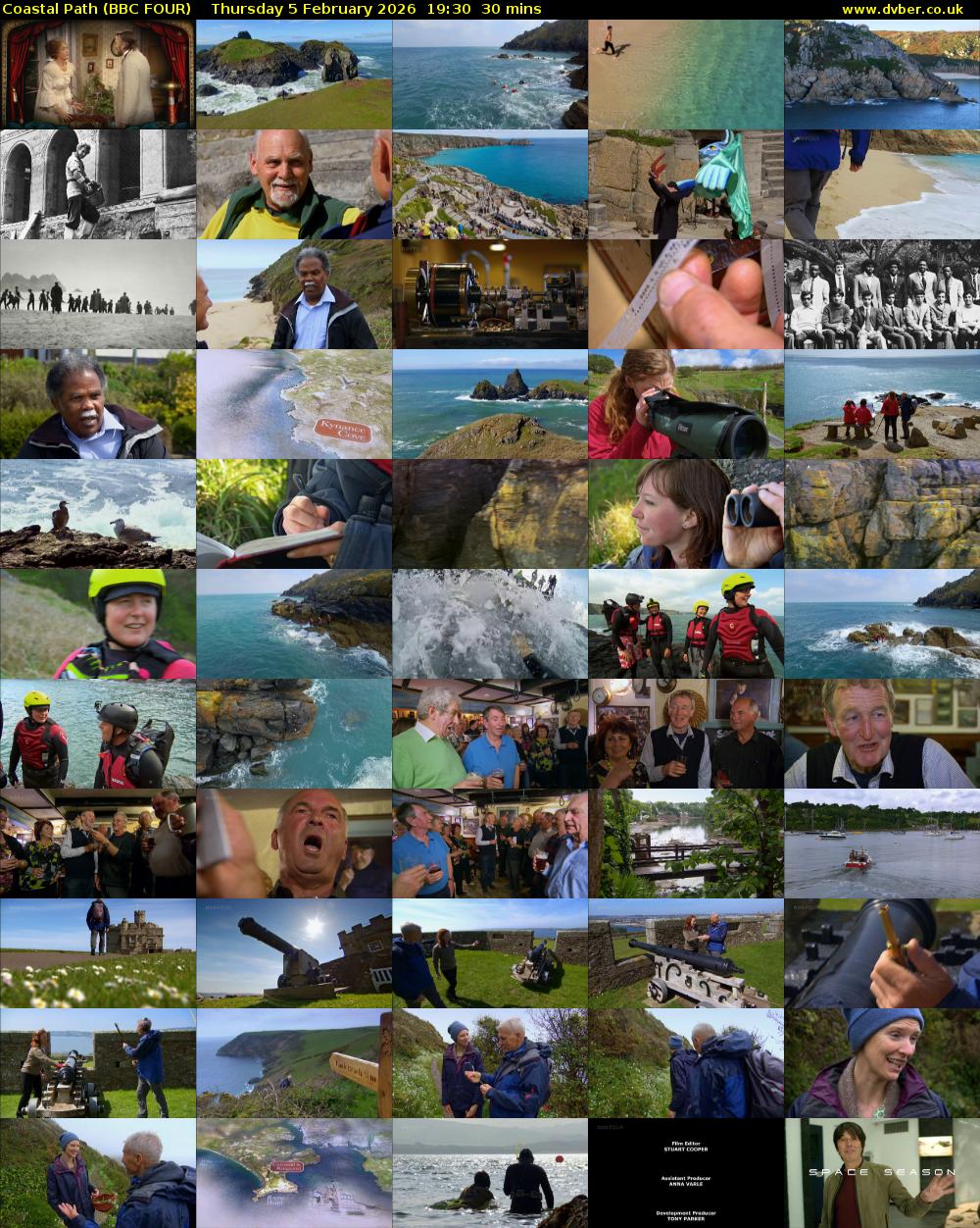 Coastal Path (BBC FOUR) Thursday 5 February 2026 19:30 - 20:00