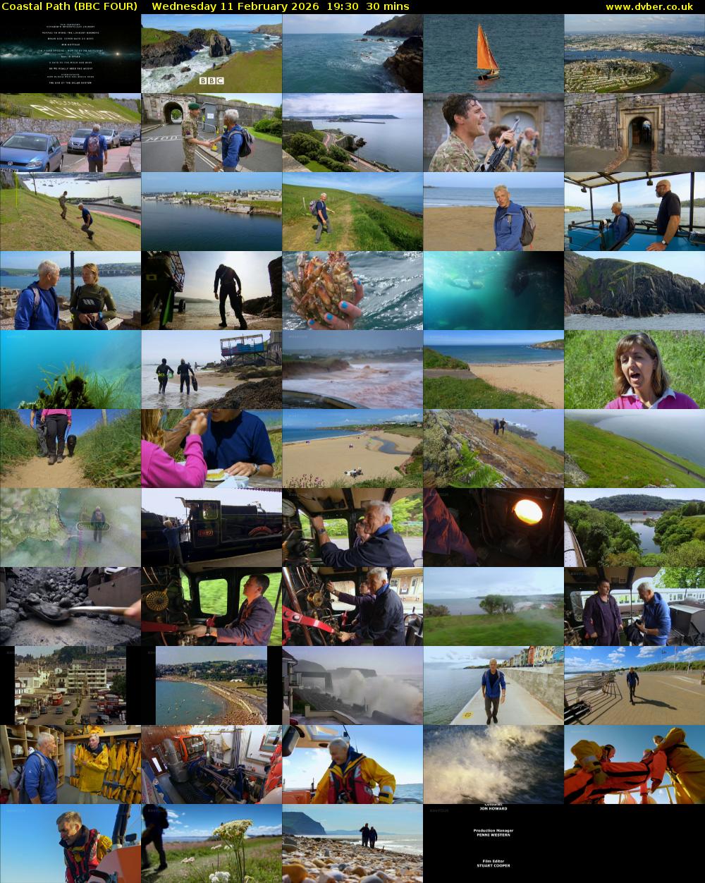 Coastal Path (BBC FOUR) Wednesday 11 February 2026 19:30 - 20:00