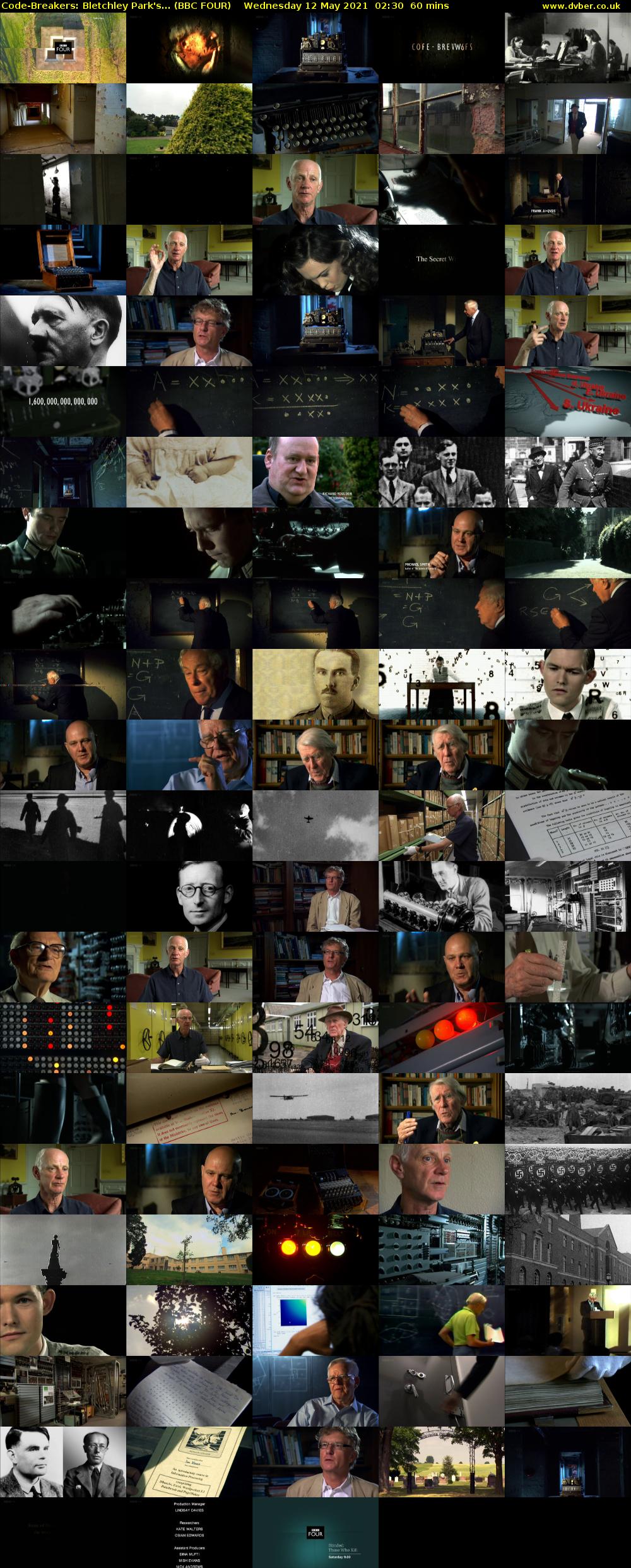 Code-Breakers: Bletchley Park's... (BBC FOUR) Wednesday 12 May 2021 02:30 - 03:30