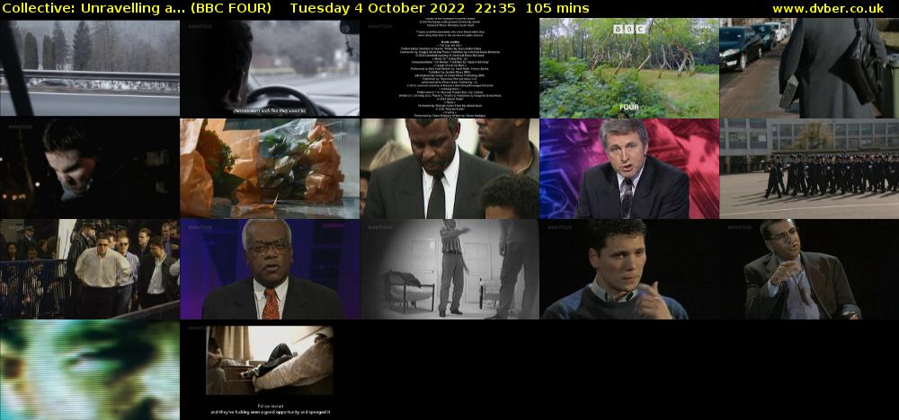 Collective: Unravelling a... (BBC FOUR) Tuesday 4 October 2022 22:35 - 00:20