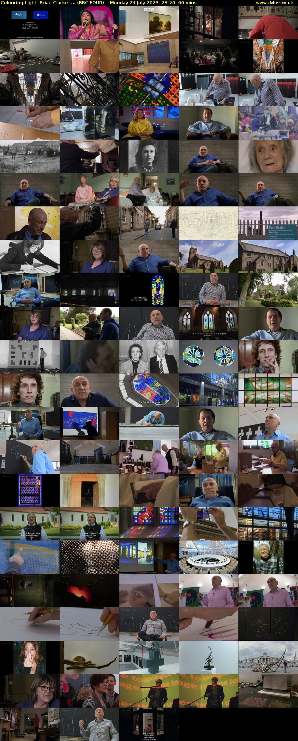 Colouring Light: Brian Clarke -... (BBC FOUR) Monday 24 July 2023 23:20 - 00:20