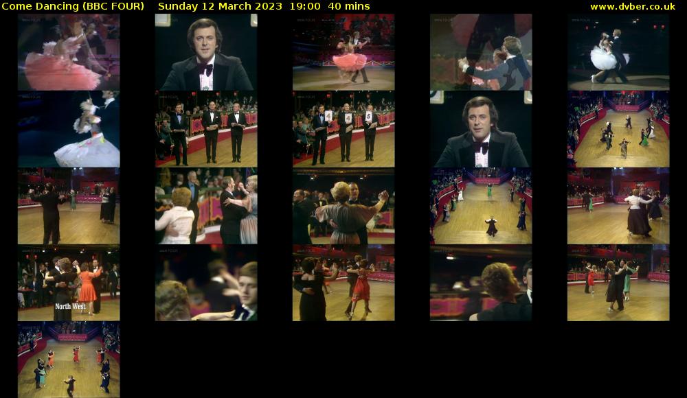 Come Dancing (BBC FOUR) Sunday 12 March 2023 19:00 - 19:40