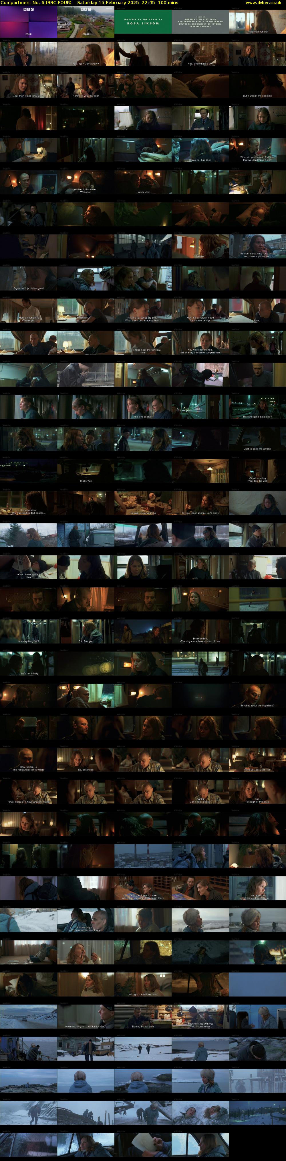 Compartment No. 6 (BBC FOUR) Saturday 15 February 2025 22:45 - 00:25