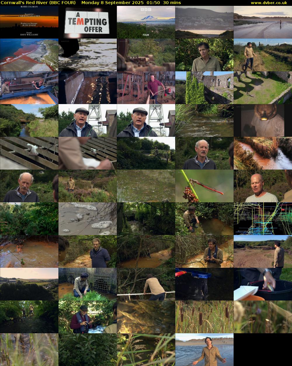 Cornwall's Red River (BBC FOUR) Monday 8 September 2025 01:50 - 02:20