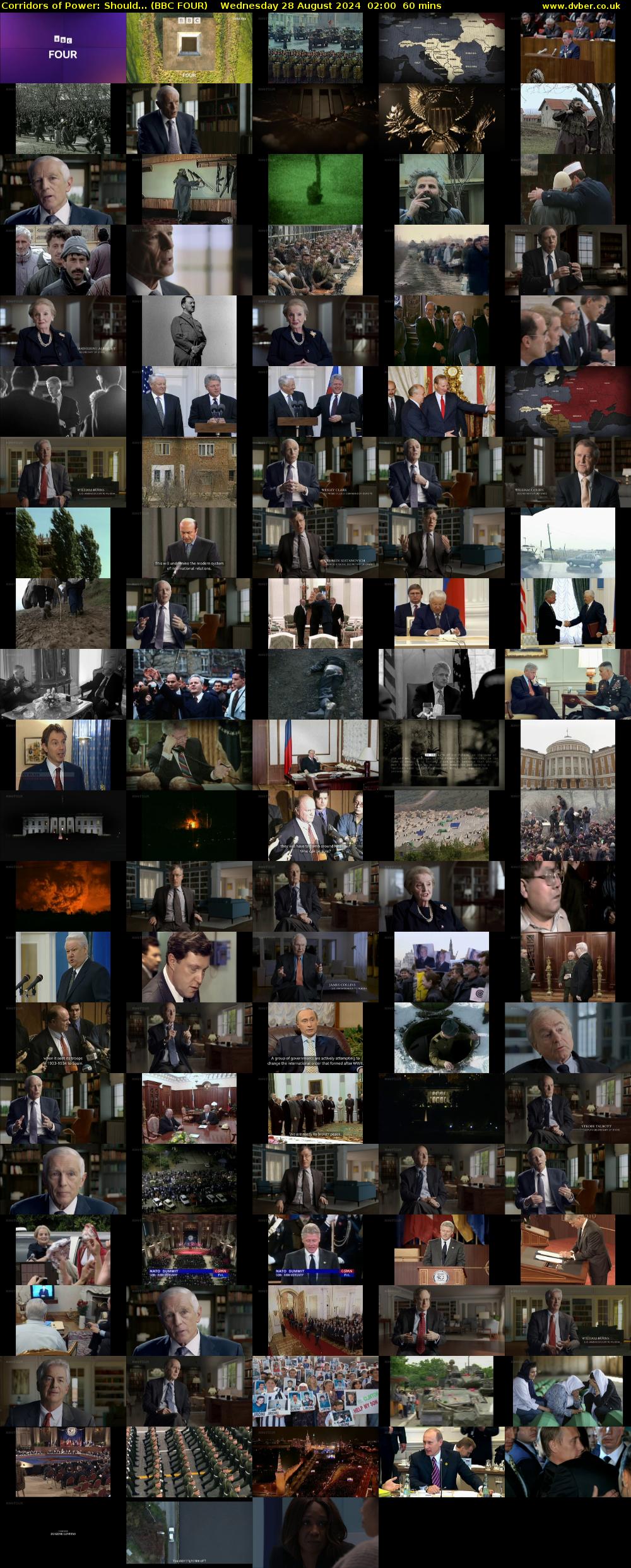 Corridors of Power: Should... (BBC FOUR) Wednesday 28 August 2024 02:00 - 03:00