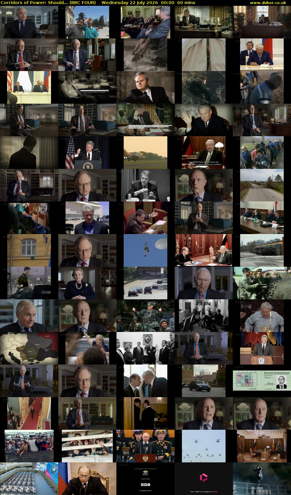 Corridors of Power: Should... (BBC FOUR) Wednesday 22 July 2026 00:00 - 01:00