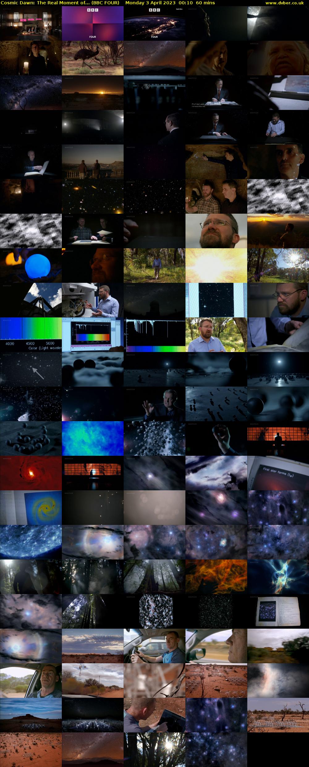 Cosmic Dawn: The Real Moment of... (BBC FOUR) Monday 3 April 2023 00:10 - 01:10